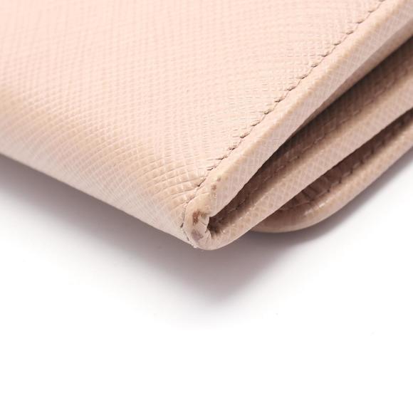 PRADA Cream Leather Saffiano Wallet - Picture 8 of 8